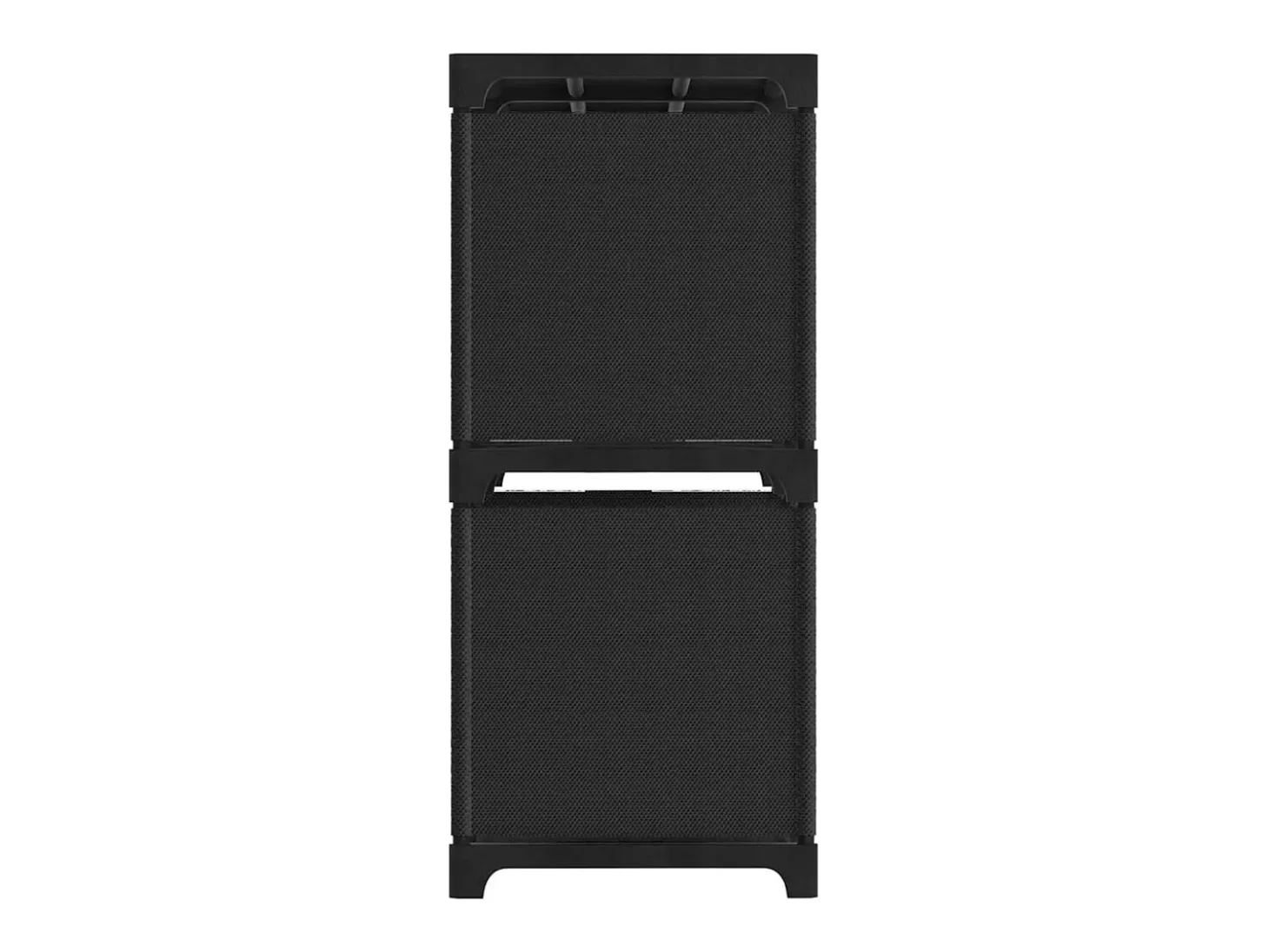 Unidade de prateleiras 4 cubos 69x30x72,5 cm tecido preto PT481380
