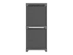 Unidade de prateleiras 5 cubos 103x30x72,5 cm tecido cinzento PT993757