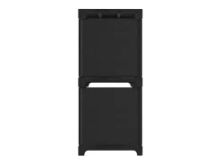 Unidade de prateleiras 5 cubos 103x30x72,5 cm tecido preto PT375292