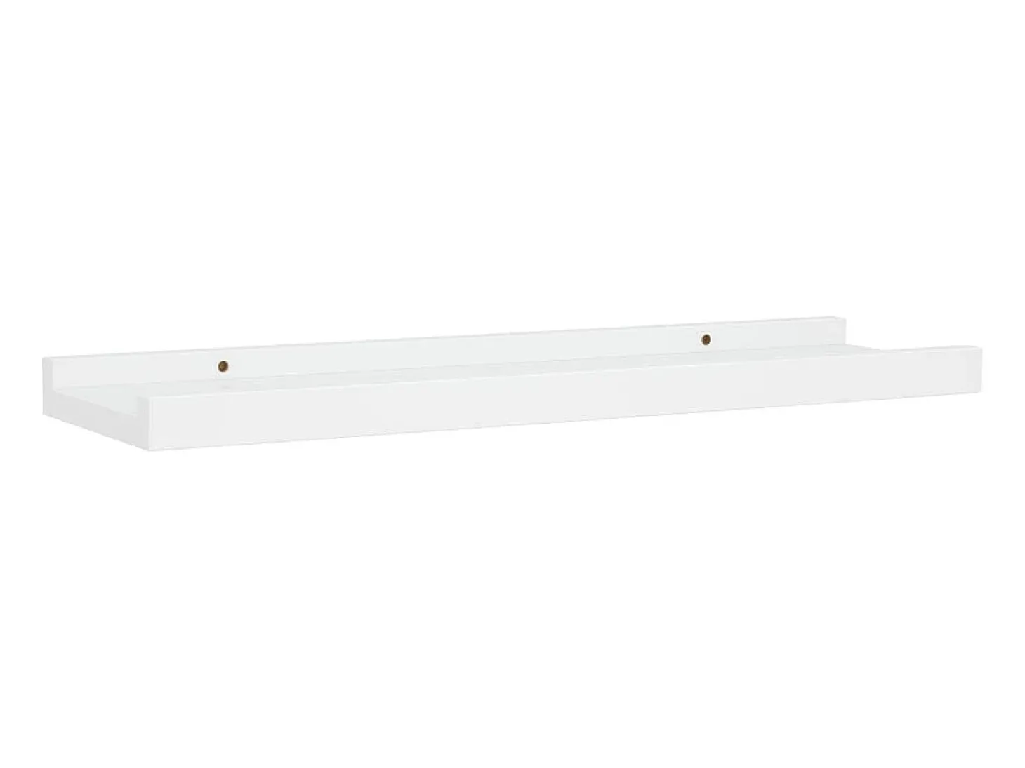 Unidade de prateleiras com rebordo 2 pcs 40x9x3 cm MDF branco PT557826