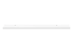Unidade de prateleiras com rebordo 2 pcs 80x9x3 cm MDF branco