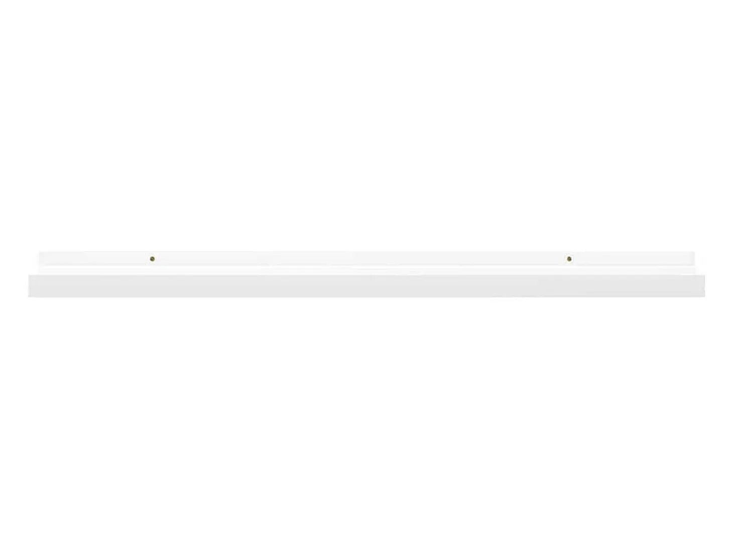 Unidade de prateleiras com rebordo 2 pcs 80x9x3 cm MDF branco