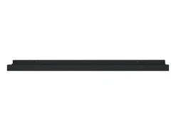 Unidade de prateleiras com rebordo 2 pcs 60x9x3 cm MDF preto PT350043