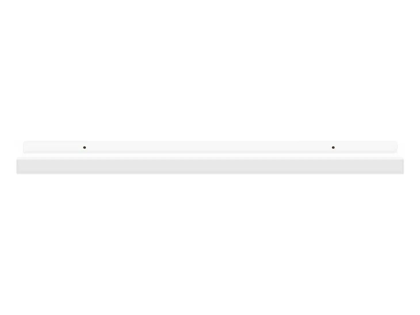 Unidade de prateleiras com rebordo 2 pcs 60x9x3 cm MDF branco