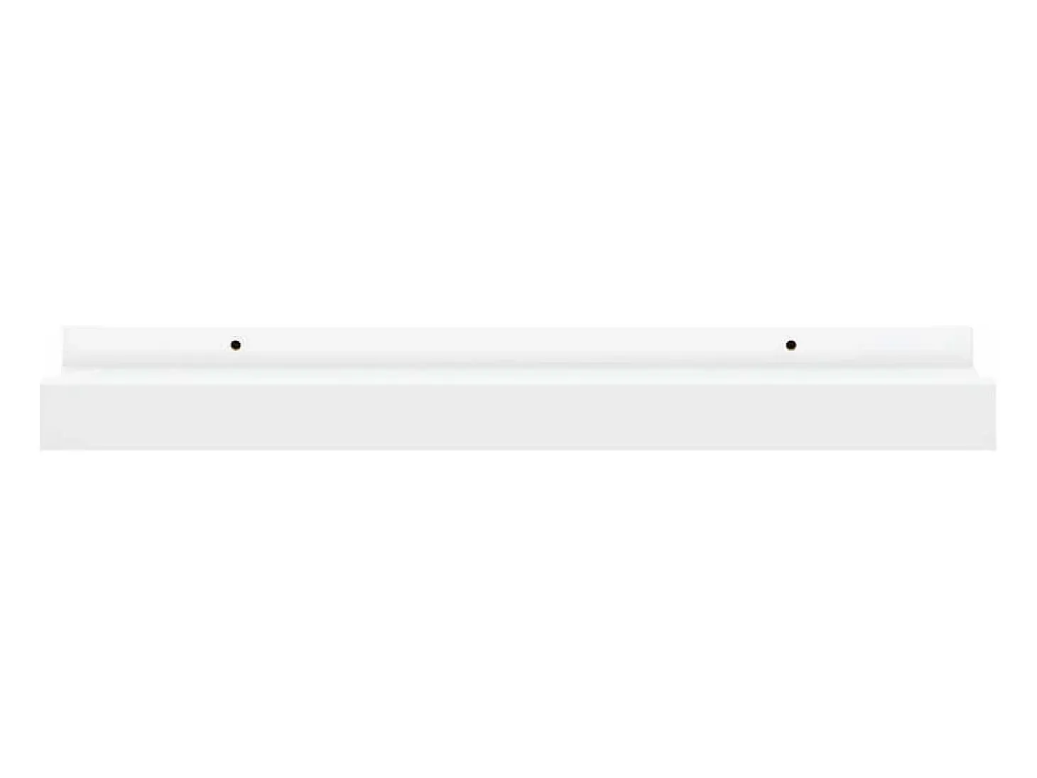 Unidade de prateleiras com rebordo 2 pcs 40x9x3 cm MDF branco