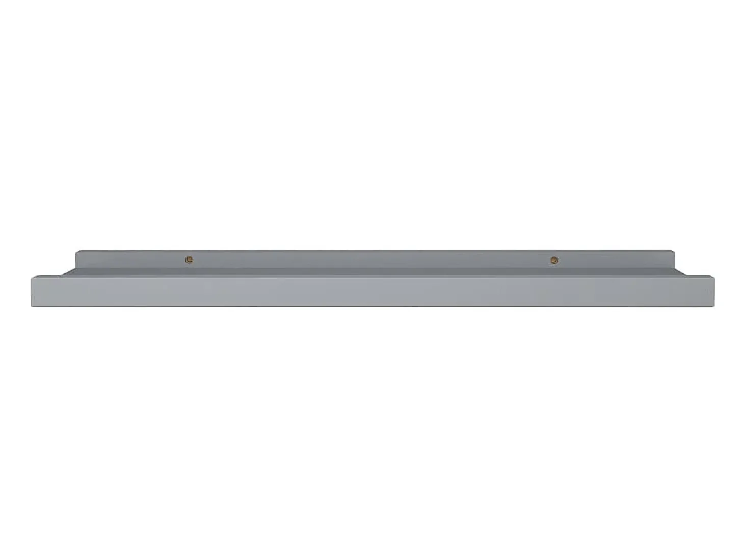 Unidade de prateleiras com rebordo 2 pcs 60x9x3 cm MDF cinzento PT825187