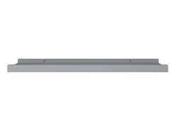 Unidade de prateleiras com rebordo 2 pcs 60x9x3 cm MDF cinzento PT825187