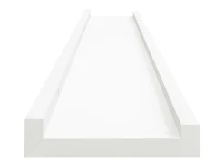 Unidade de prateleiras com rebordo 2 pcs 80x9x3 cm MDF branco PT422239