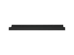 Unidade de prateleiras com rebordo 2 pcs 40x9x3 cm MDF preto PT925414