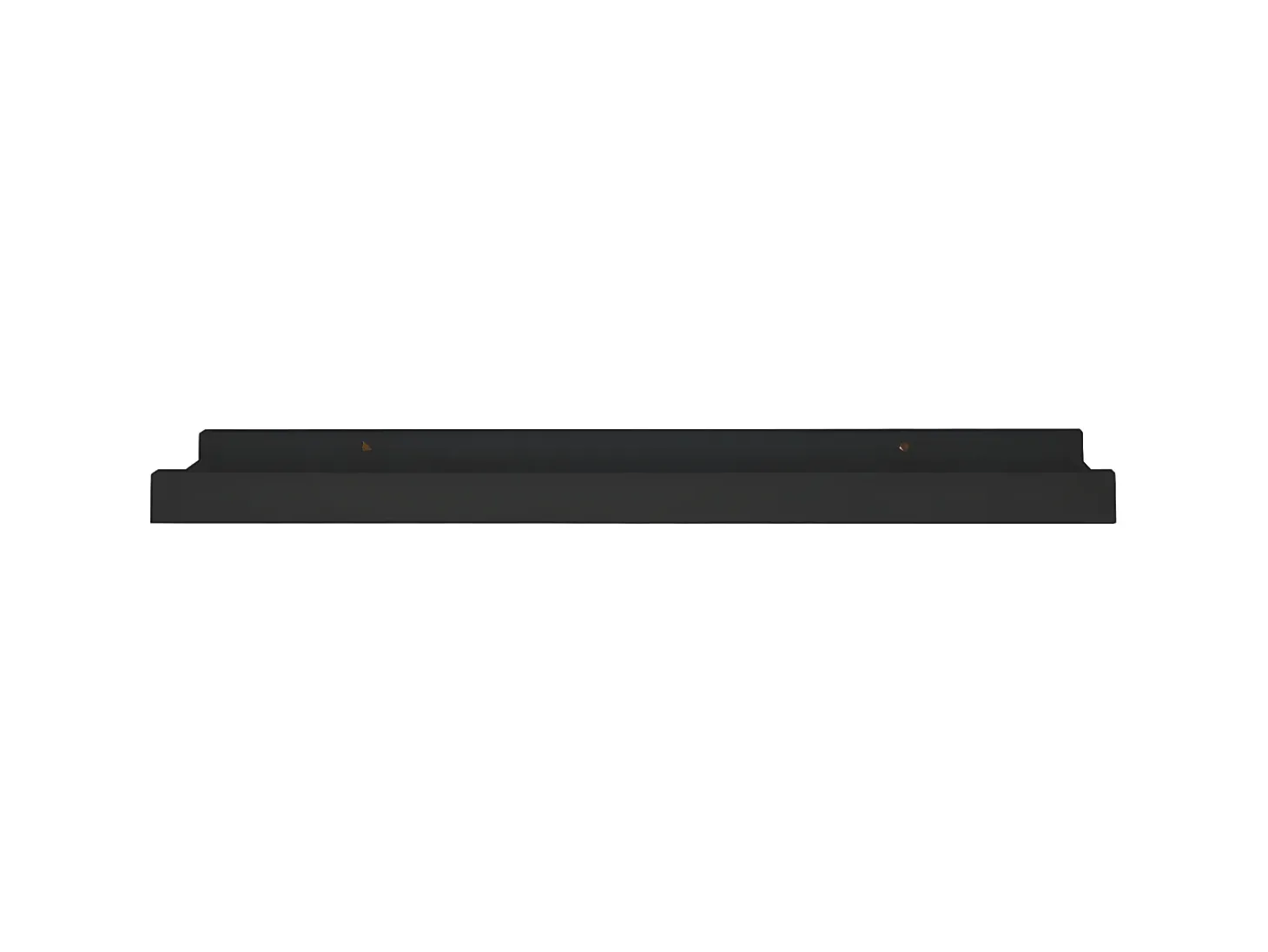 Unidade de prateleiras com rebordo 2 pcs 40x9x3 cm MDF preto PT925414
