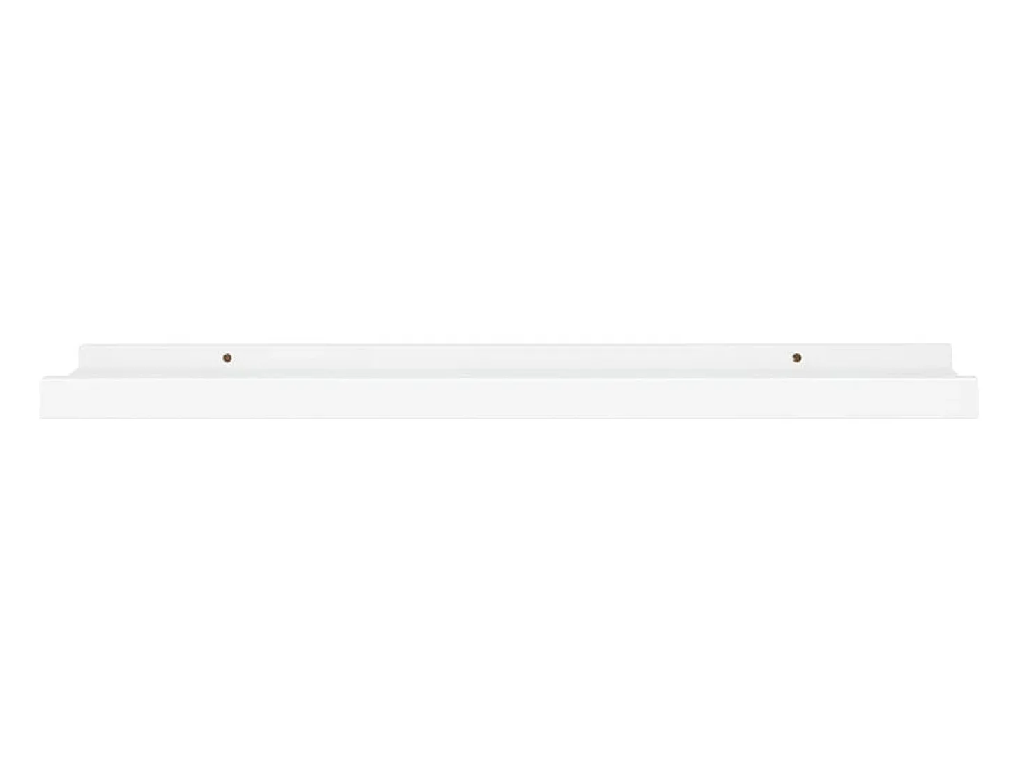 Unidade de prateleiras com rebordo 2 pcs 60x9x3 cm MDF branco PT504886