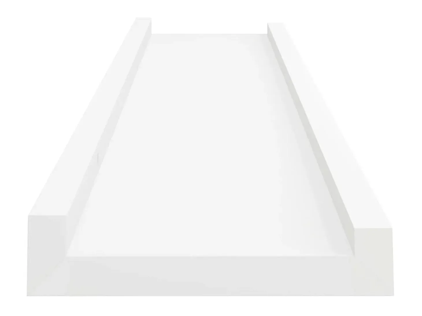 Unidade de prateleiras com rebordo 2 pcs 60x9x3 cm MDF branco PT504886