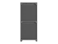 Unidade prateleira 5 cubos c/ caixas 103x30x72,5cm tecido cinza PT532094