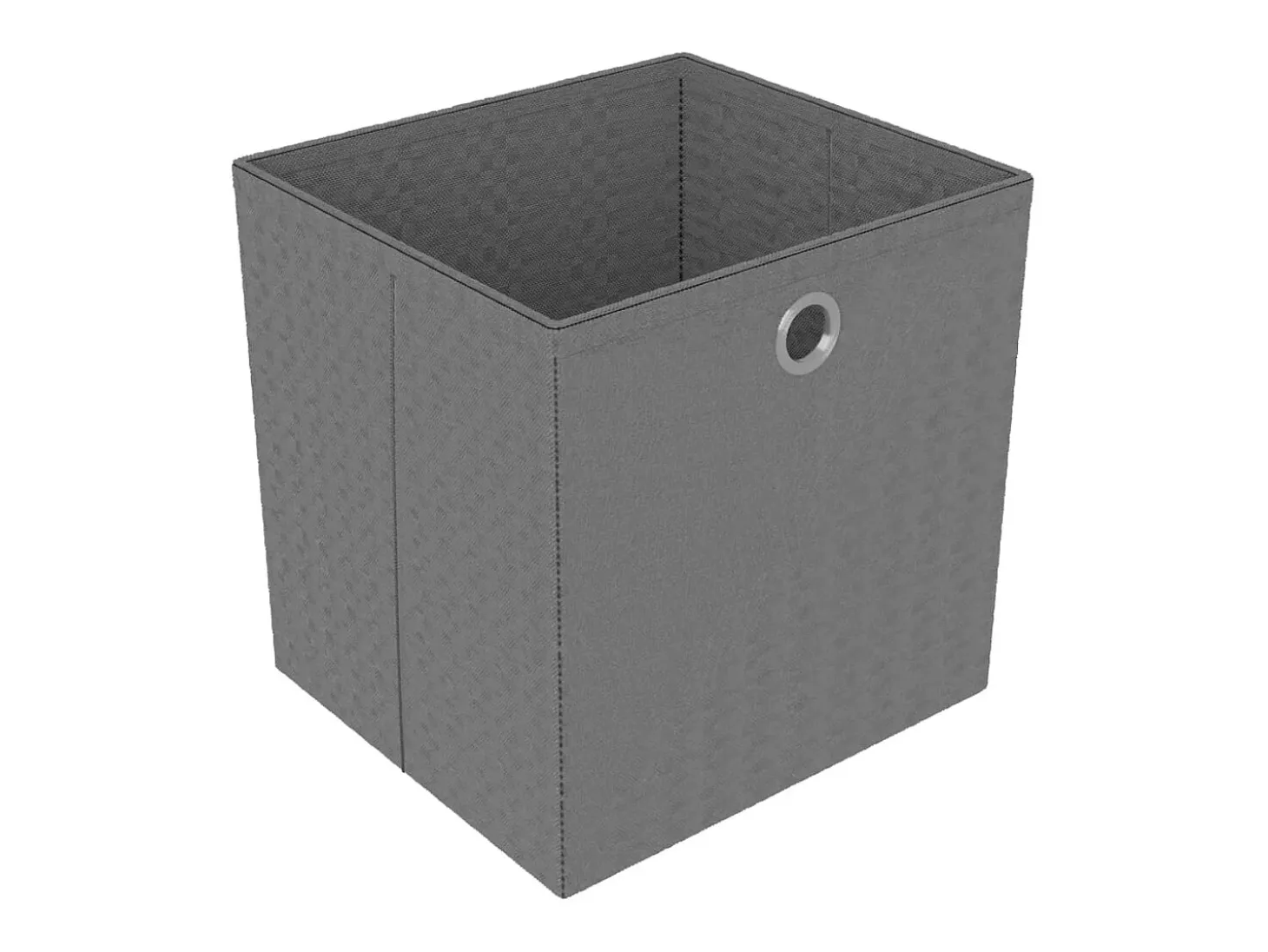 Unidade prateleiras 4 cubos c/ caixas 69x30x72,5cm tecido cinza