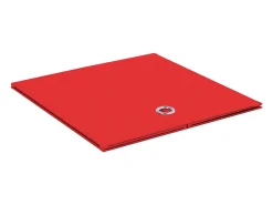 VCM Conjunto de 2 caixas dobráveis | Caixa dobrável Caixa de tecido | Caixa dobrável | Dimensões aprox. A. 28 x L. 27 x P. 27 cm | Prateleira - Boxas (Vermelho)