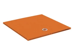 VCM Conjunto de 2 caixas dobráveis | Caixa dobrável Caixa de tecido | Caixa dobrável | Dimensões aprox. A. 28 x L. 27 x P. 27 cm | Regalbox - Boxas (Laranja)