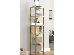 VCM Iron Standing Rack Showcase Showcase Standing armário Vinali M (Ouro)