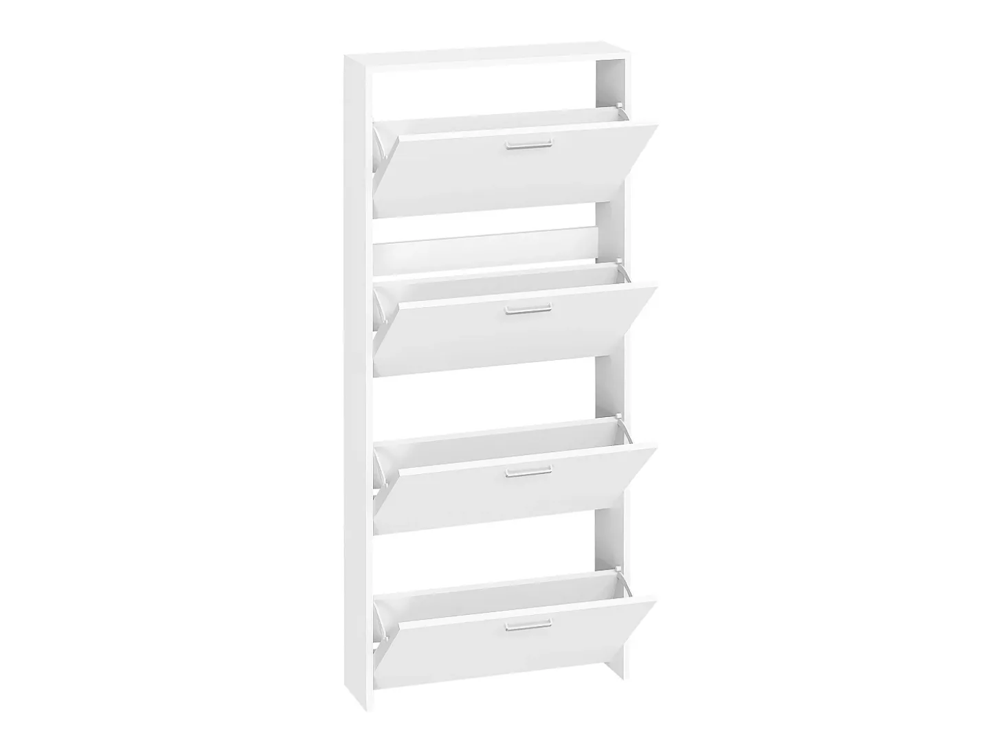 VCM Madeira Prateleira Kipper Sapato Sapato Sapato Sapato Tipper 4 Sulos L (Branco)