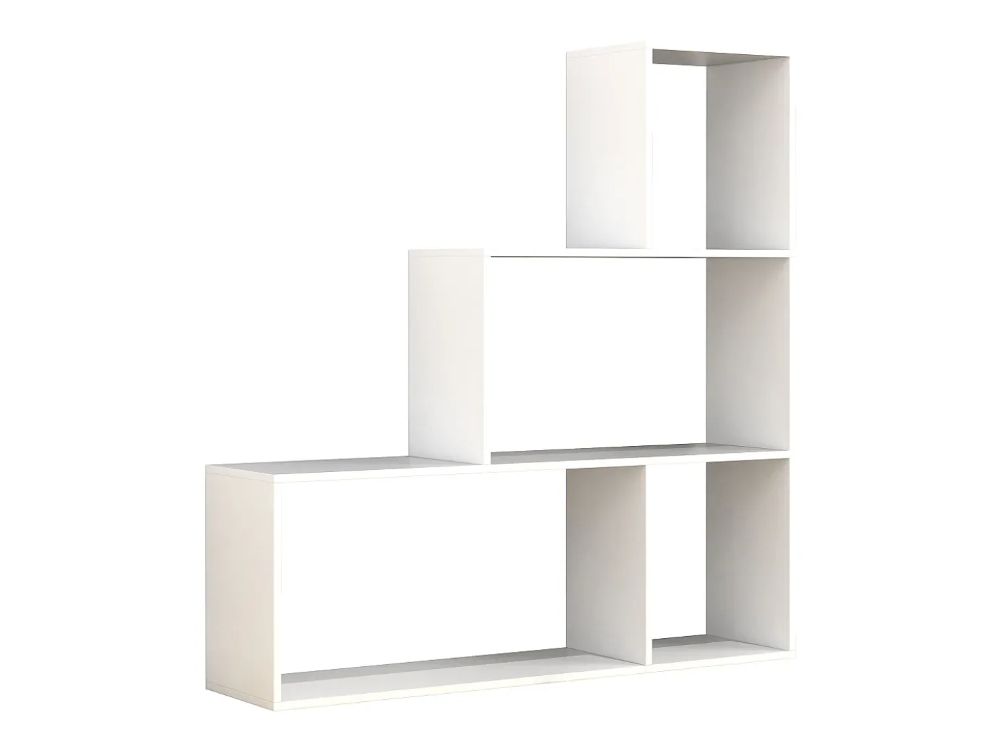 VCM Madeira Stand Stair Shelf Stepped Shelf Stand Shelf Room Divider Bookshelf Dubila M (Branco)
