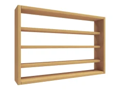 VCM prateleira pendurada | Dimensões aprox. A. 40 x L. 60 x P. 10 cm | Moderno e de poupança de espaço | Prateleira de parede - Osado M (Beech)