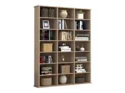 VCM Wood CD DVD Prateleira Estante Media Shelf Room Divider Decoração Prateleira Megosa M (Sonoma Oak)