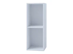 VCM Wood CD DVD Shelf | Armazenamento | Dimensões A. 72 x L. 34 x P. 30 cm | Prateleira de Decoração | Estante - Mendas 2 Compartimentos (Branco)