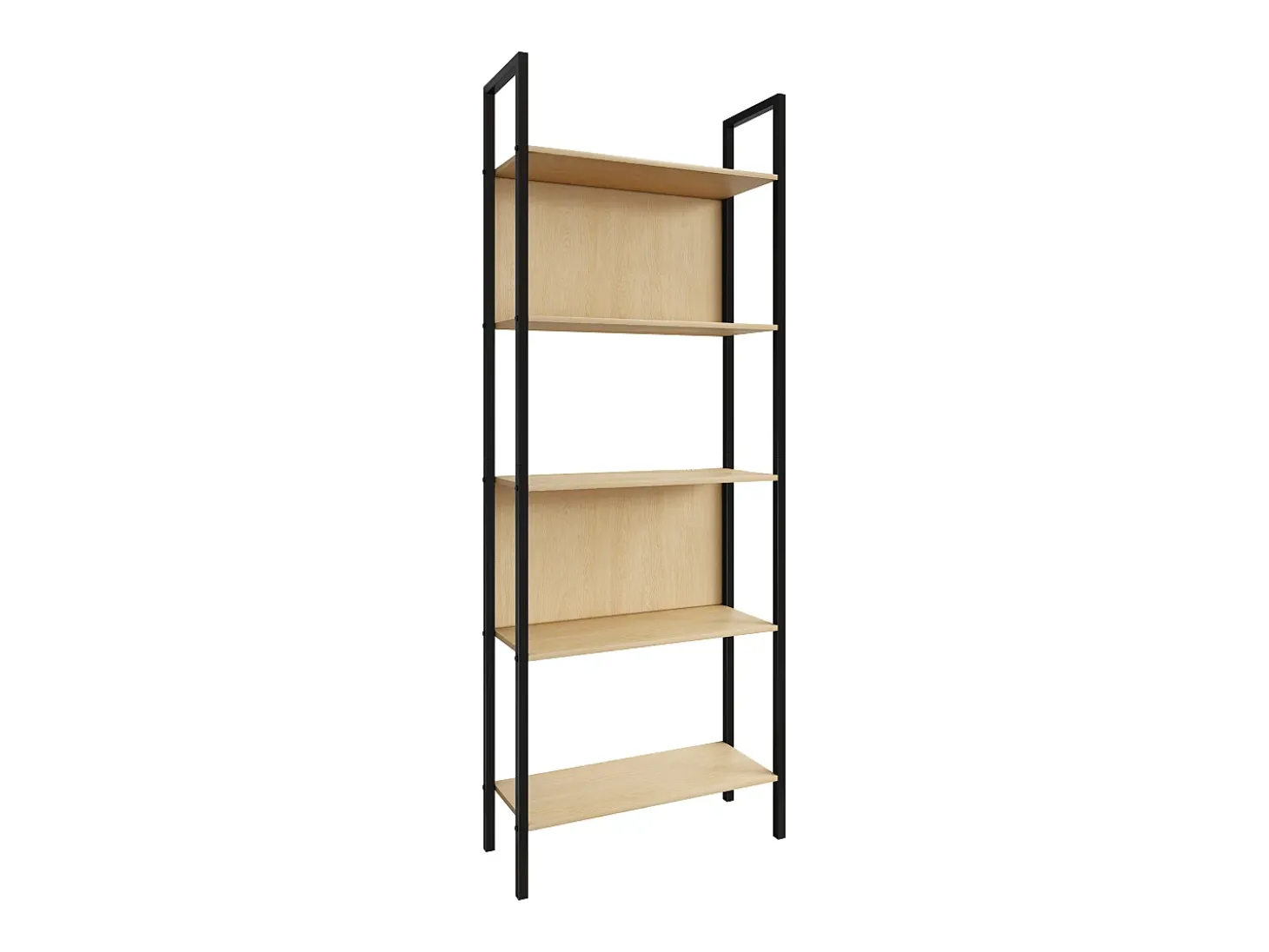 VCM Wood Metal Storage Stand Shelf Bookshelf Decoração Livros Stand Shelf Flakos 5 (Honey Oak)