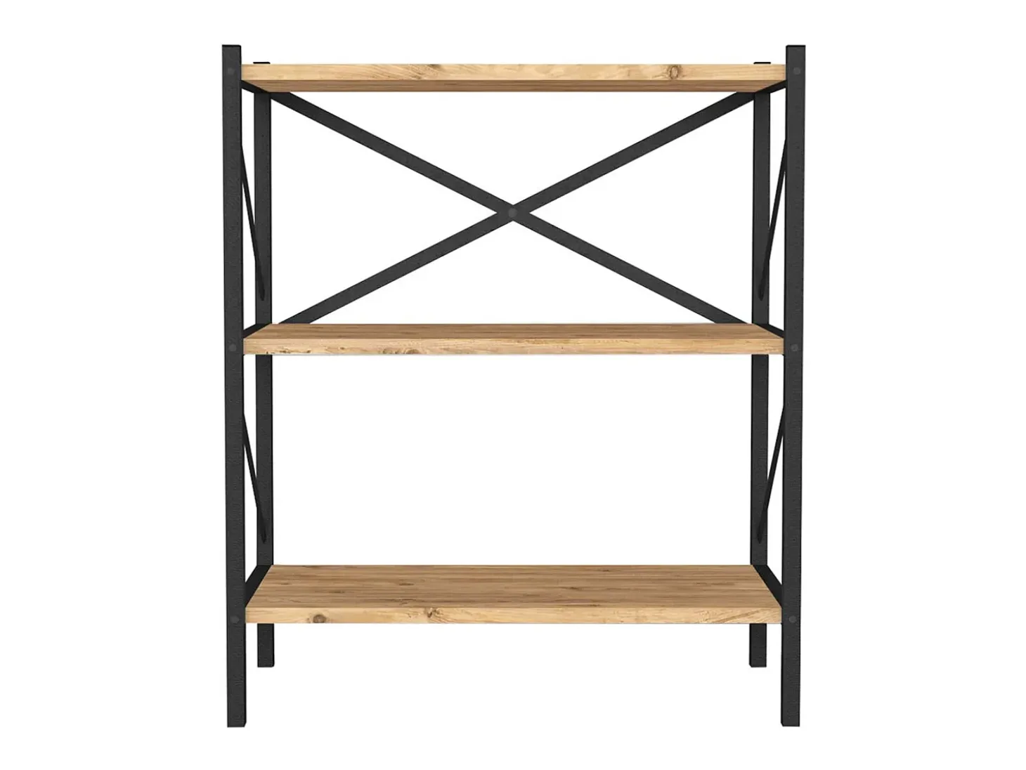 VCM Wood Metal Storage Stand Shelf Bookshelf Decoração Livros Stand Shelf Insasi 2 (carvalho de mel)