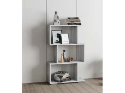VCM Wood Room Divider Stand Shelf Bookshelf Decoração Livros Stand Shelf Palusa M (Branco)