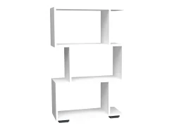 VCM Wood Room Divider Stand Shelf Bookshelf Decoração Livros Stand Shelf Palusa M (Branco)