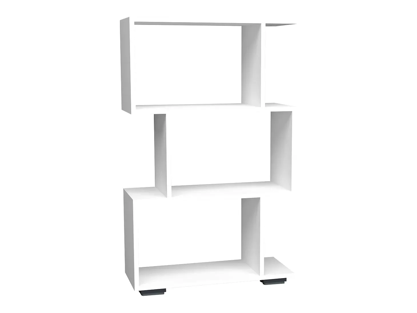 VCM Wood Room Divider Stand Shelf Bookshelf Decoração Livros Stand Shelf Palusa M (Branco)