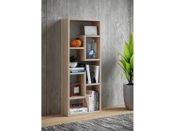 VCM Wood Storage | Bookcase | Dimensões A. 92 x L. 36 x P. 15 cm | Prateleira de mídia | divisória de quarto chique | Prateleira de suporte - Vilo (carvalho mel)