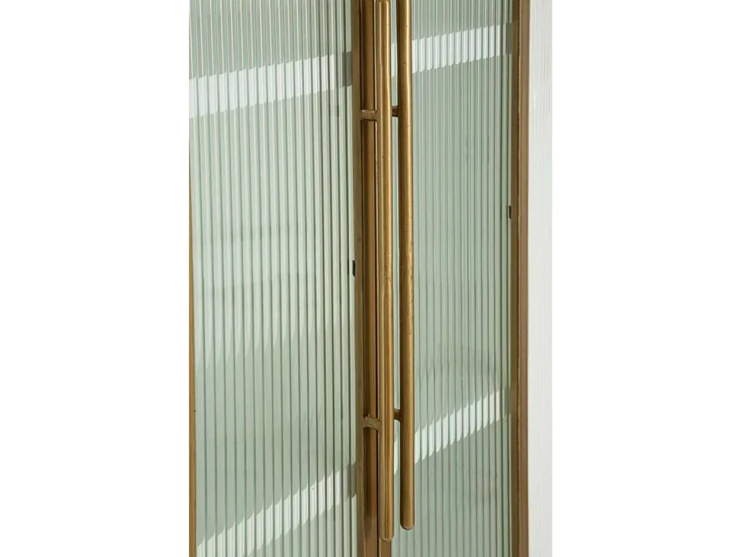 Vitrina de zibelina, Aparador expositor, Vitrina multiusos, Aparador de sala, 85x40 h160 cm, Branco e Castanho