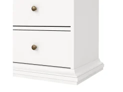 Vitrina Dvatt, Aparador expositor, Vitrina multiusos, Aparador sala, 96x42 h201 cm, Branco
