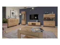 Vitrina LED de 1 porta Ruben Wood
