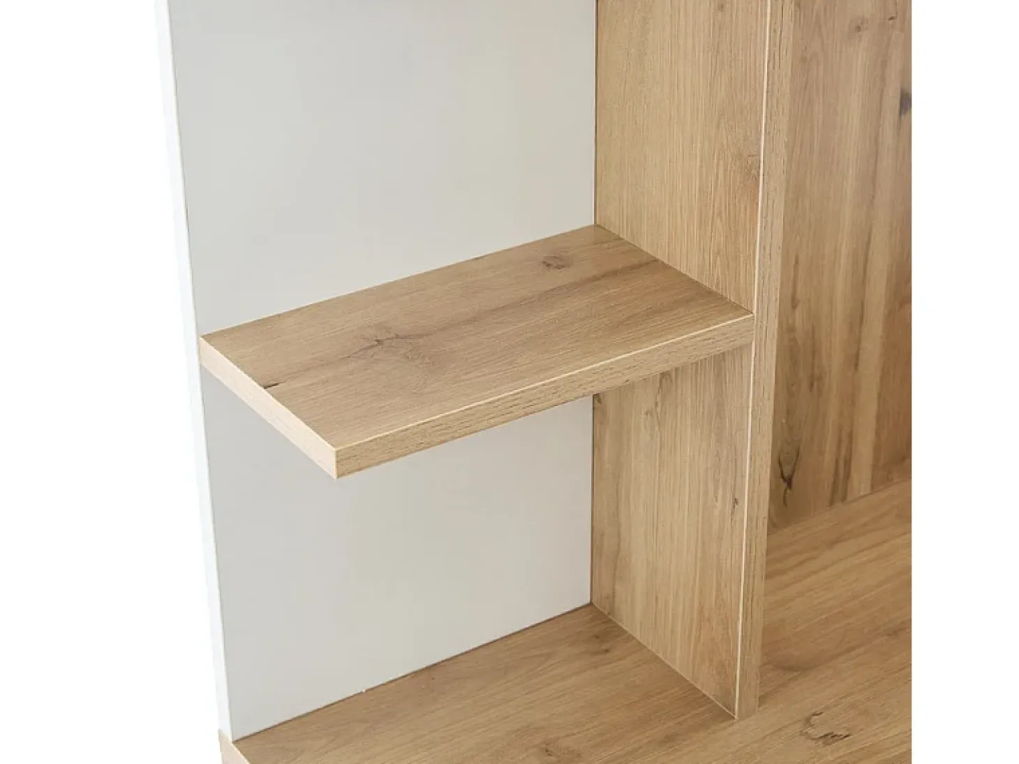 Vitrine - 5 prateleiras e 2 portas - com cabides - carga máx 80kg - painel de partículas - 75x33x180cm