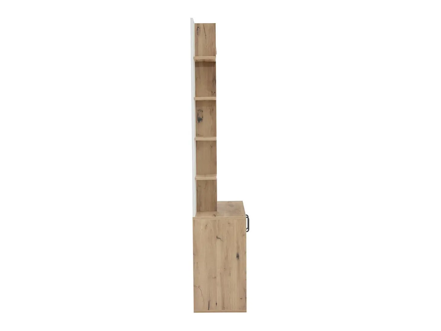 Vitrine - 5 prateleiras e 2 portas - com cabides - carga máx 80kg - painel de partículas - 75x33x180cm