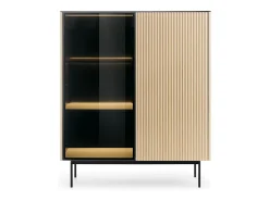 Vitrine : Carvalho Vicenza, 107 x 126 x 39 cm