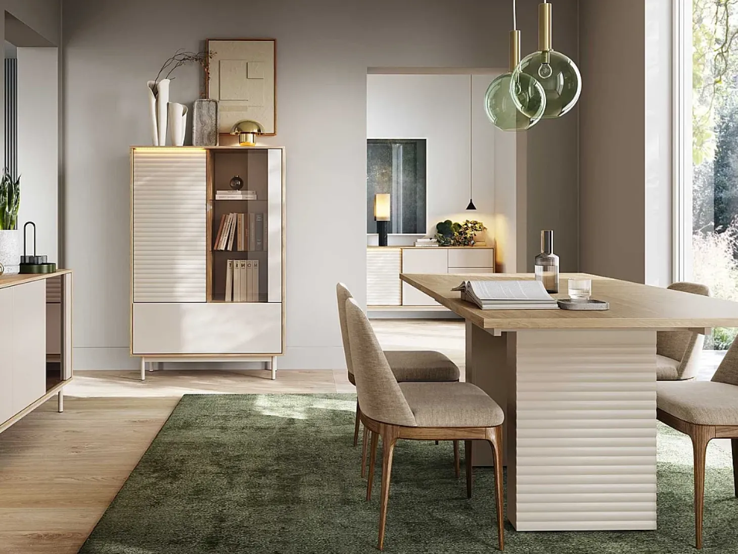 Vitrine AMBIHOME LILLA - Caxemira, C100xA152xP40cm