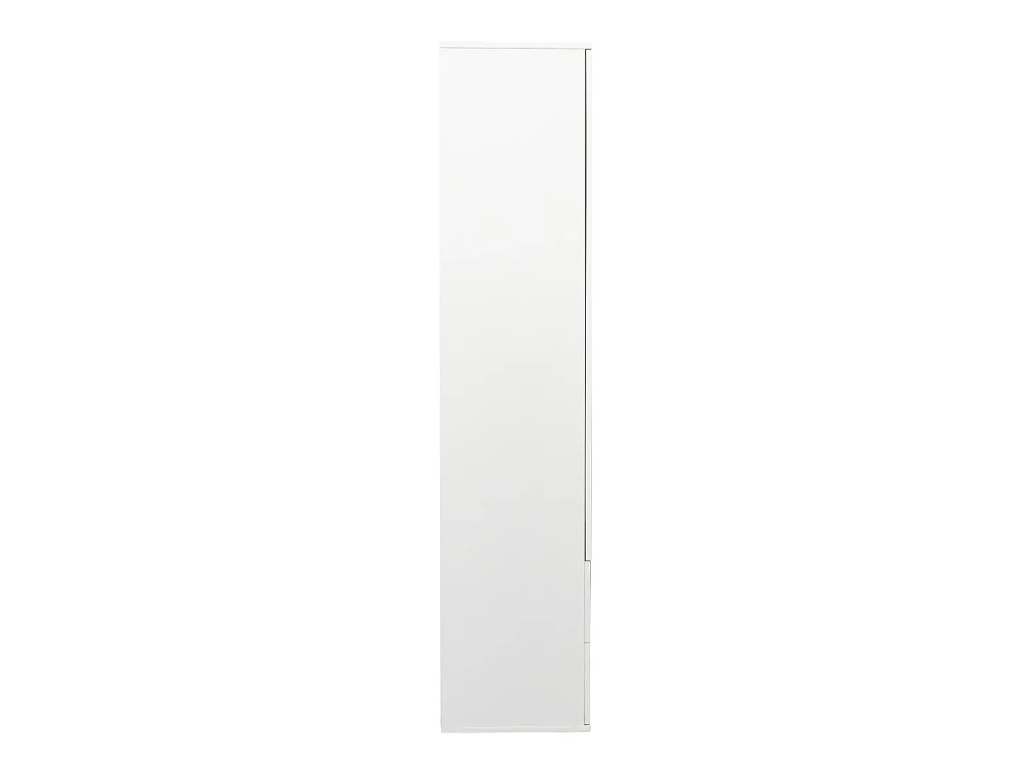 Vitrine com luzes LED de 16 cores, 2 gavetas e 2 portas, branca.