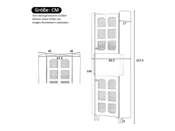 Vitrine de canto laqueada - 63,5 x 45 x 157,5 cm - com LEDs + 2 portas + prateleira - MDF - branca