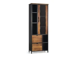 Vitrine em madeira e metal.