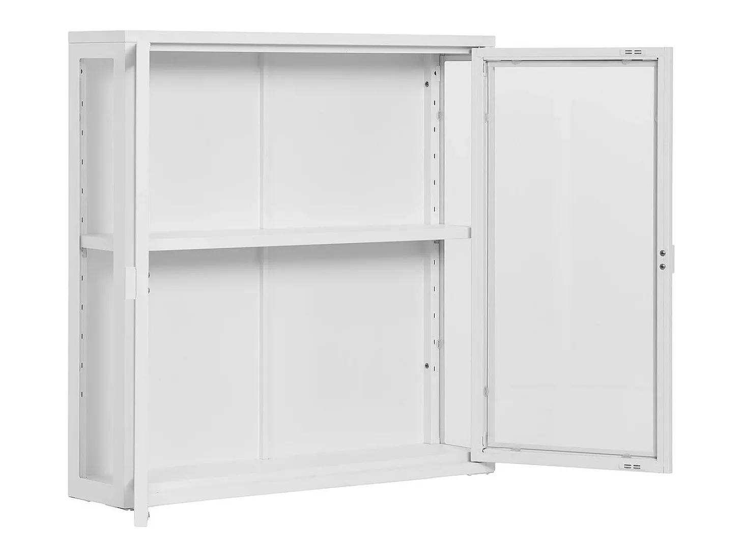 Vitrine Suspensa Brisbane, Branco, 18x80x80 cm, Kendra Home