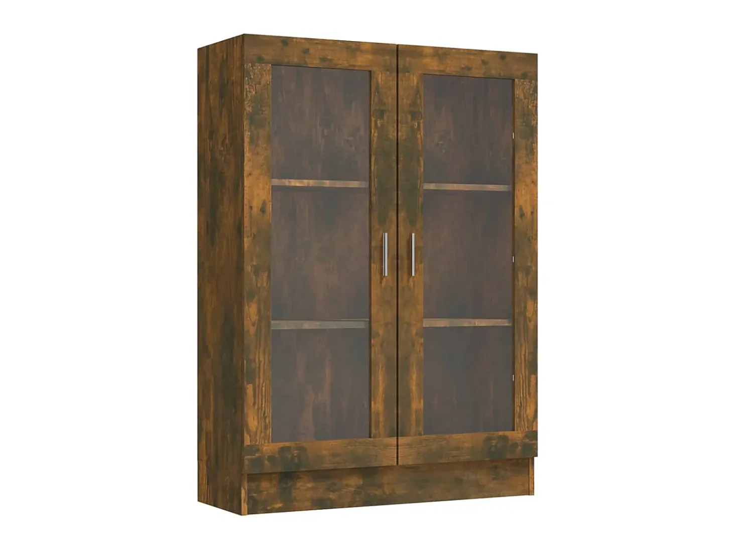 Vitrine 82,5x30,5x115 cm derivados de madeira carvalho fumado PT717678