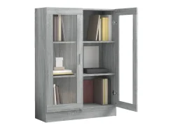 Vitrine 82,5x30,5x115 cm derivados de madeira cinzento sonoma PT514457