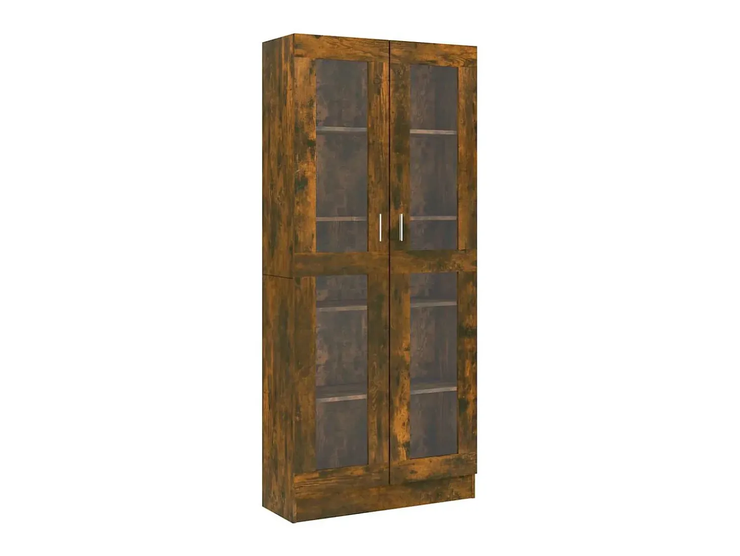 Vitrine 82,5x30,5x185 cm derivados de madeira carvalho fumado