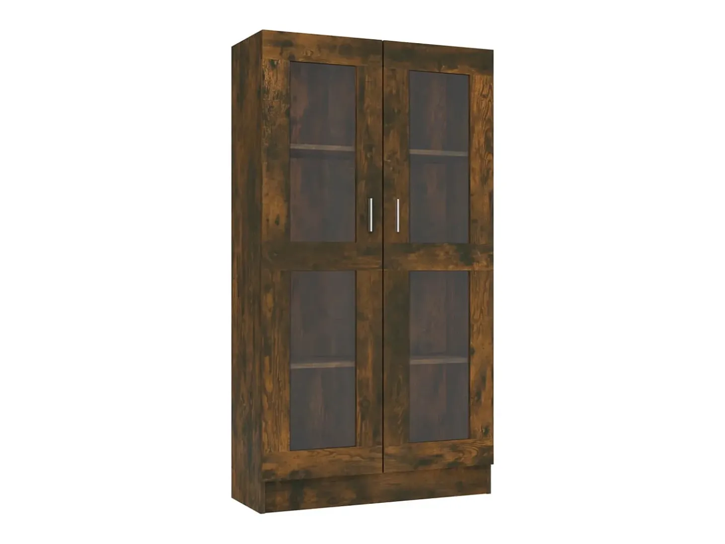 Vitrine 82,5x30,5x150 cm derivados de madeira carvalho fumado