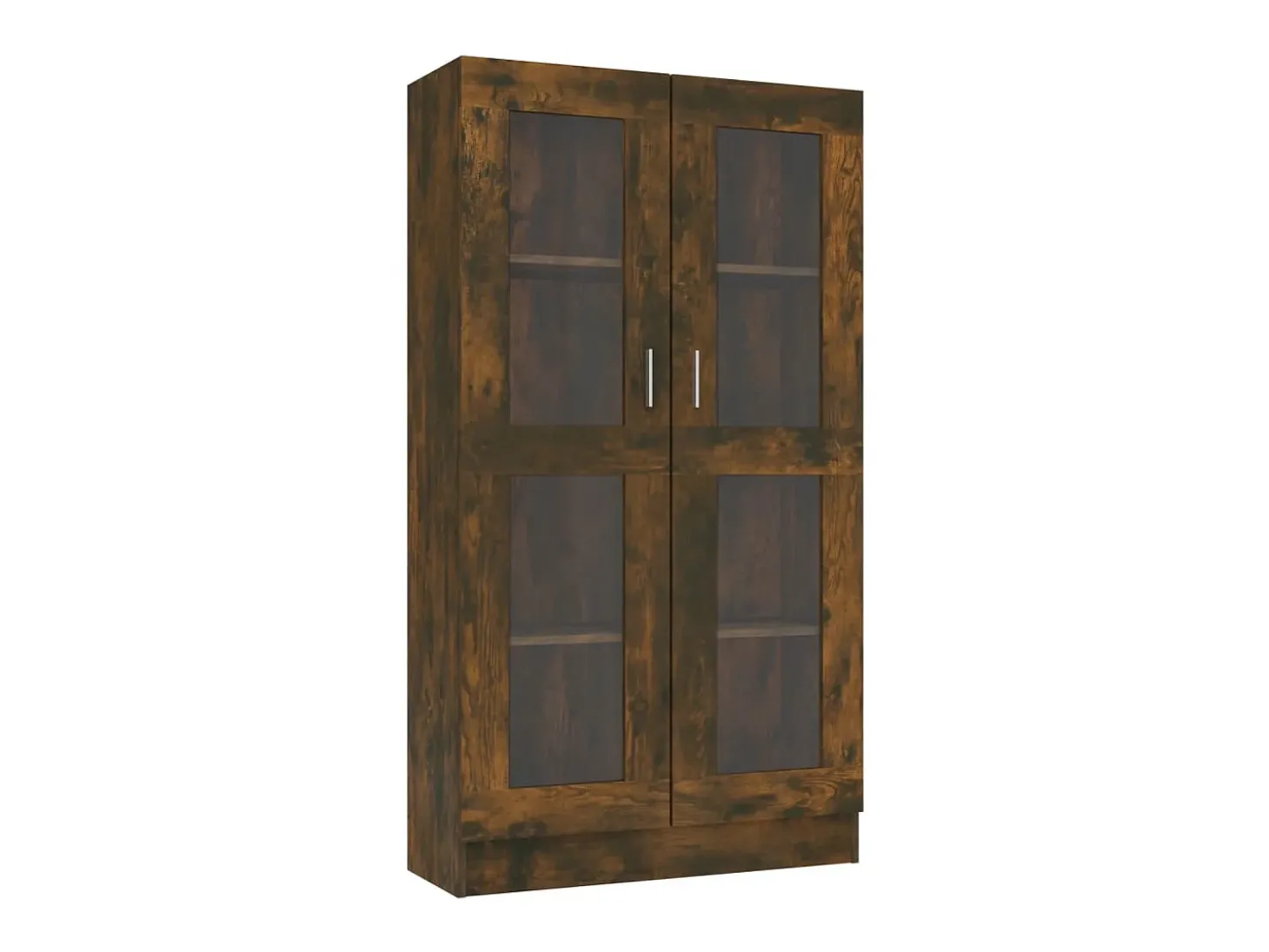 Vitrine 82,5x30,5x150 cm derivados de madeira carvalho fumado PT346945