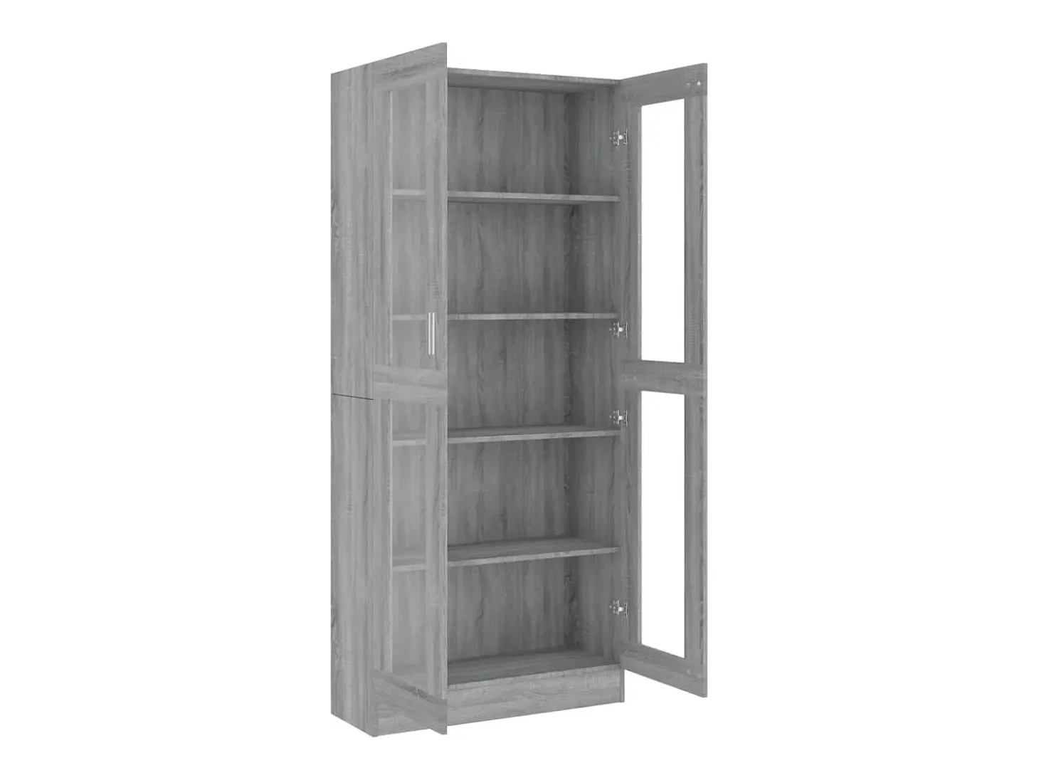 Vitrine 82,5x30,5x185,5 cm derivados madeira cinzento sonoma PT760746