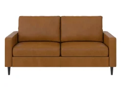 Wainwright | Sofá 3 lugares em pele sintética Camel